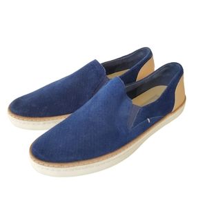 UGG Adley Blue Suede Slip On Women Slip On Sneaker Shoes Size 6.5